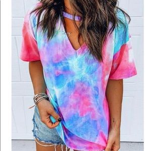 New Boutique Tie Dye Shirt Top